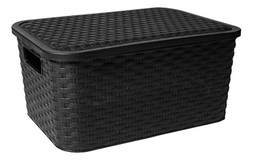 Caja Organizadora Símil Rattan Mediano Pack Por 2 Oferta!!!!