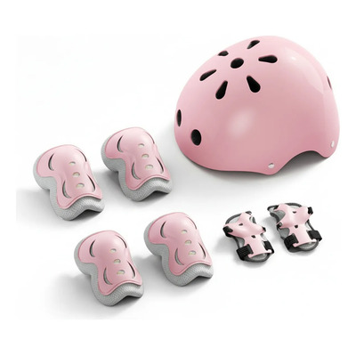 Kit Protección Para Niños 7pzas Casco Rodillera Y Codera
