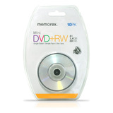 Discos Memorex Mini Dvd Plus Rw, 10 Piezas
