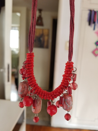 Collar Gargantilla Artesanal Boho 42cm Importado