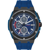 Relógio Orient Masculino Solartech Cronógrafo Mtspc014 Azul Cor Do Bisel Preto
