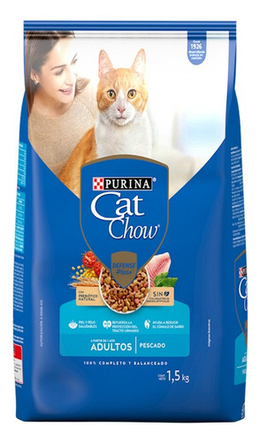 Alimento Para Gato Purina Cat Chow Defense Plus+ 1,5 Kg 