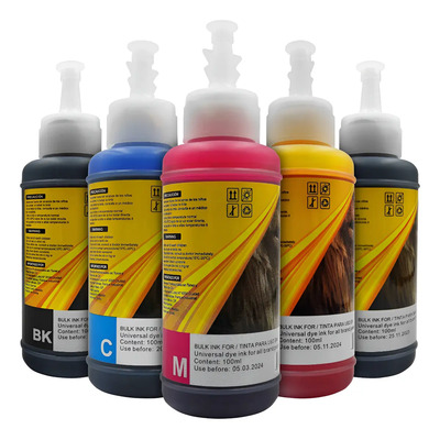 Tinta Dye Cad Toner 100ml Kit 5 Colores Negro Cian Magenta Amarillo | MercadoLibre