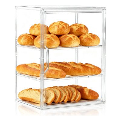 3 Niveles Panera Acrilico Grande Estante Ajustable | MercadoLibre