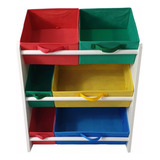 Organizador Brinquedo Infantil Quarto Bebê Caixas Coloridas