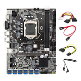 Placa Base Minera B75 Btc, Cable 12 Pcie A Usb Lga1155+4 Pi