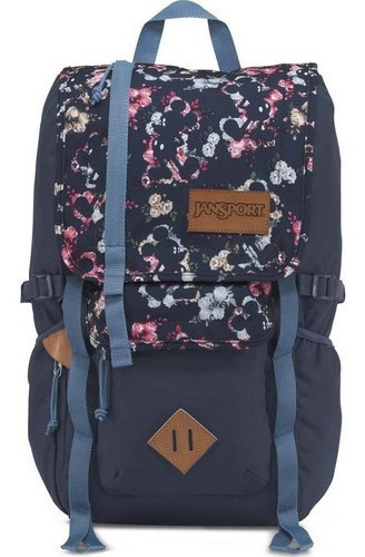 Mochila jansport hatchet tienda Disney Mickey Floral Color Azul Oscuro Diseño De La Tela Poliéster