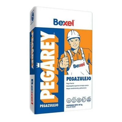 Adhesivo Pisos Y Azulejos Pegarey Blanco 20 Kilogramos Bexel