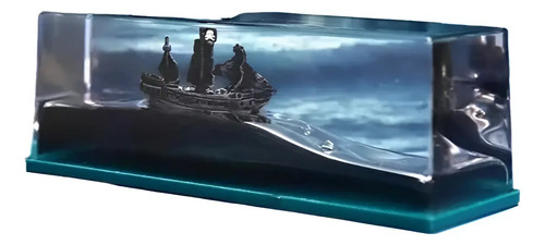 Adornos Navidad Botella Fluid Barco Pirata Drift Perla Negra