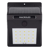 Aplique Reflector Led Solar Fotocelula 1.5w Exterior Ip54.