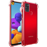 Funda Para Samsung A21s Anti Golpes Carbono