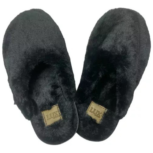 Pantufla Zueco Peluche Piel Sin Talon Calidad Premium 35 A42