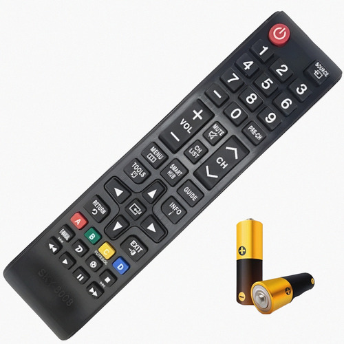 Controle Remoto Para Tv Samsung Smart Hub Universal + pilhas