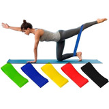 Kit De 5 Bandas De Resistencia Latex Para Yoga Fisioterapia