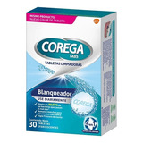 Corega Tabs Blanqueador X30 Tabletas Limpiadoras