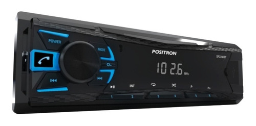 Estereo Positron Sp2240bt Usb Mp3 Am Fm