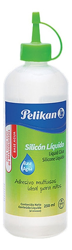 Silicon Liquido Base Agua Ecológico Frasco 250ml Pelikanpegamento Líquido Pelikan Silicon Liquido Base Agua