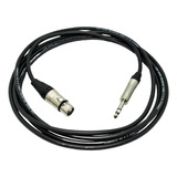 Cable Xlr Hembra A Plug 6.3 Balanceado 1 Mt