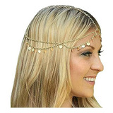 Diadema Con Lentejuelas Aukmla Gold.