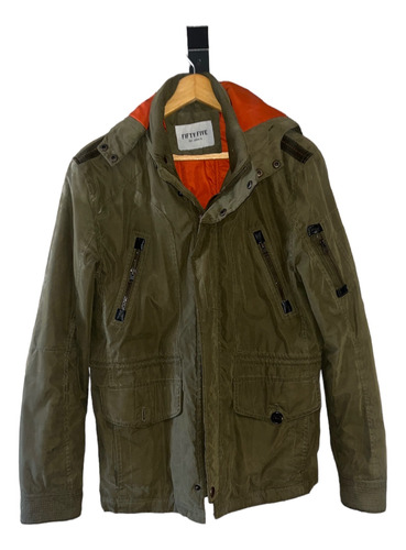 Campera Parka Fifty Five Talle S Con Capucha Desmontable