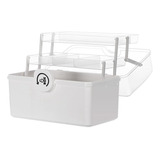 Caja De Almacenamiento De Plástico Con Bandeja Plegable De 3