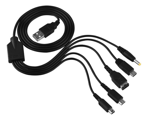 .. 5 En 1 Cargador Usb Para Nintendo Nds Ll/xl 3ds Wii U