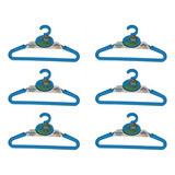 Set X6 Percha De Ropa Infantil Niños Plasutil