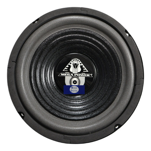 Woofer 8 Pulgadas Mega Power 066-043 160w 8ohms Color Negro