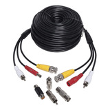 Cable De Audio Y Video Para Camara De Seguridad - 100 Pies