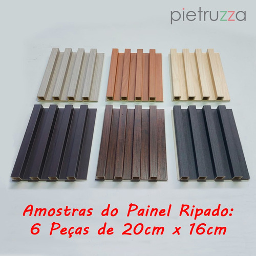 Mostruário - Painel Ripado Ecológico - Wpc - Madeirado