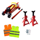 Kit Crique Carrito 2tn 4 En 1 Caballete Chaleco Guante Emerg