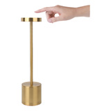 Lámpara De Mesa Nordic Touch Led Usb Gold