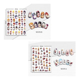 Stickers Adhesivos Animes Surtidos Kit X12u Decoración Uñas 
