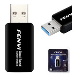 Mini Adaptador Wi-fi Wireless Usb Dual Band Fenvi Ac1300