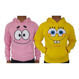 Duo 2 Sudaderas Bob Esponja Y Patricio Pareja Amigos Novios 