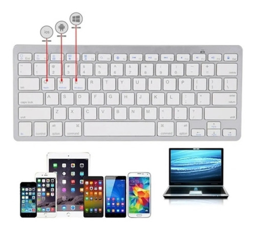 Teclado Bluetooth 3.0 Pc,mac,iPad,iPhone,android Inalambric