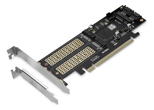 Tarjeta Adaptadora 3 En 1 Ngff Y Msata Ssd, M.2 Nvme A Pcie