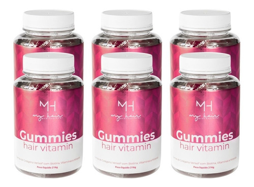 Gummies Hair Vitamin Cabelo, Pele E Unha Colágeno Verisol