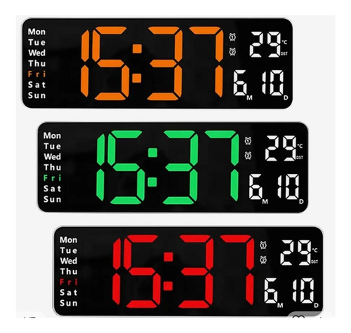 Reloj Digital  Led Fecha Temperatura 