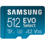Memoria Samsung Evo Select Micro Sd 512 Gb 130 Mb/s V30 4k