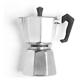 Cafetera Volturno  3 Pocillos Manual Aluminio Italiana