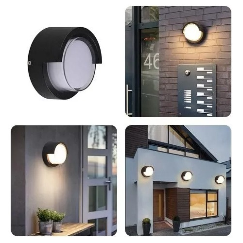 Lampara Arbotante Led 20w Decorativa Pared  Exterior 6 Pack