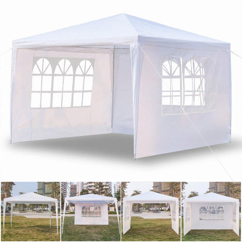 Toldo 3x3 Con Paredes Armable Techo Carpa