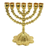 Portavelas Judío Hanukkah Menorah 7 Ramas Elegantes Centros