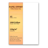 Papel Offset A5 Branco 1000 Folhas Sulfite 120g Chambril Top