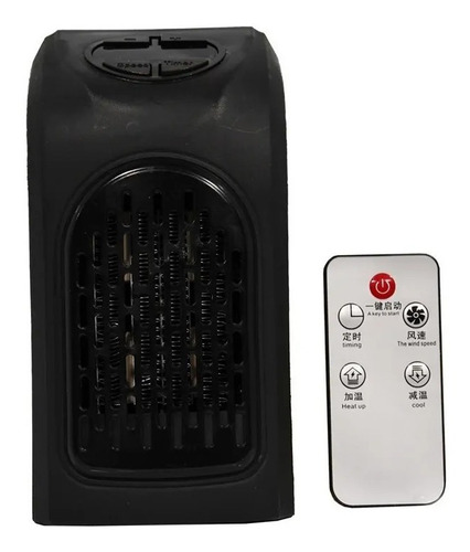 Mini Calefactor Portatil Electrico 400w + Adaptador +control
