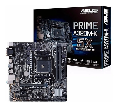 Motherboard Asus Prime A320m-k Am4 Ddr4 Amd A320 Hdmi Gam 