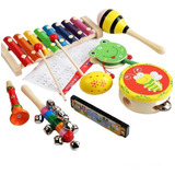 Juego Kit Musical 8 Instrumentos Para Niños Y Niñas 