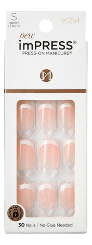 Uñas Adhesivas Kiss Impress Nails - N° Im38 - Chic French