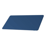 Desk Pad Padrão Couro Azul Feltro Costurado Básico - Azul